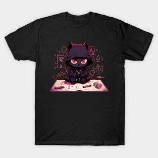 Cat Doing Magic Kitten Making an Evil Plan T-Shirt